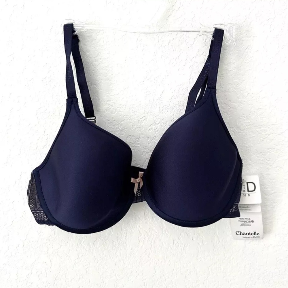 Chantelle Ultra Comfort Bra 32D  -Navy Blue-